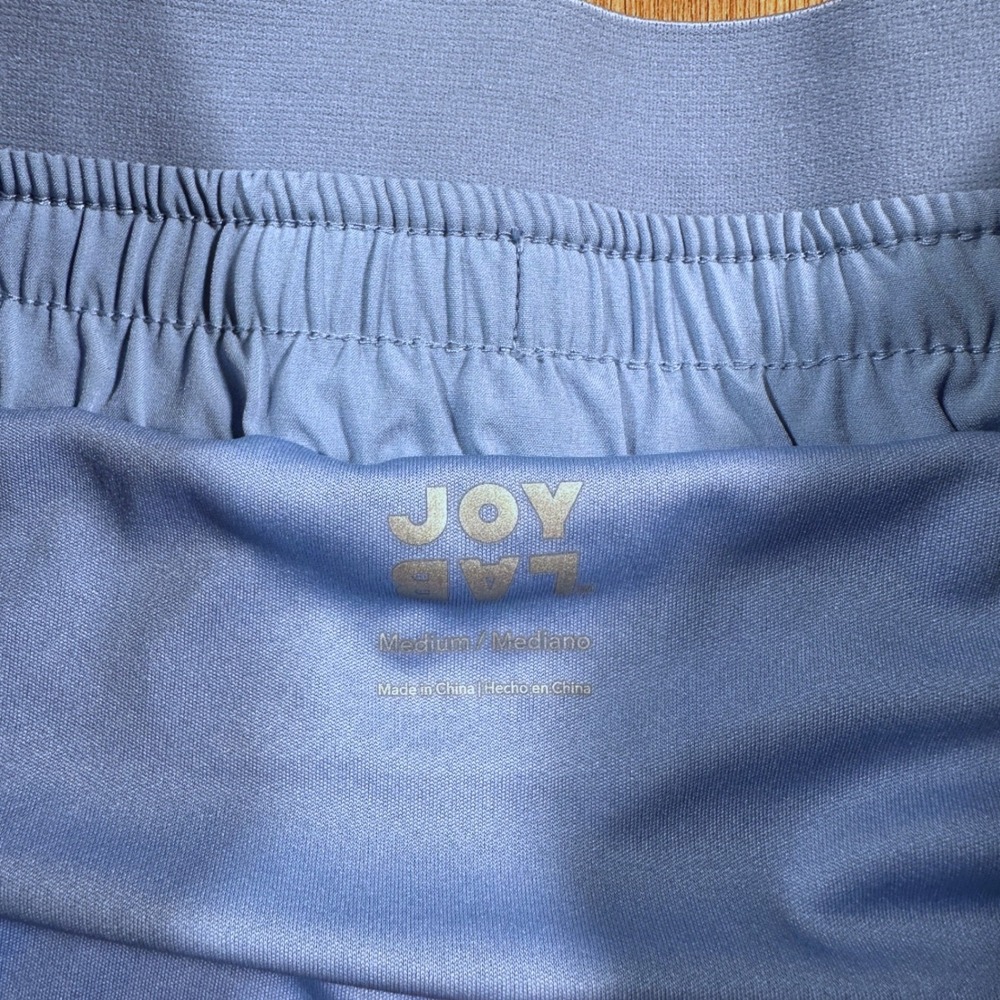 JoyLab Pleated Running Shorts Women Medium Blue Athletic Tennis Activewear - Picture 9 of 11